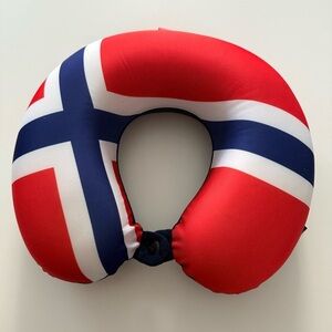 Avion Red and Blue Travel Neck Pillow Norway Flag 🇳🇴